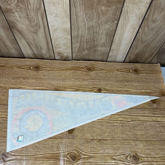 Vintage NBA Golden State Warriors Basketball Pennant WINCRAFT 1990's 30x12” - Picture 9 of 13